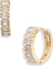 Child of Wild Venice Cubic Zirconia Huggie Hoop Earrings