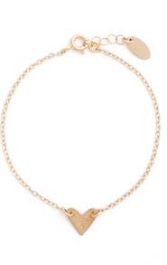Nashelle Initial Heart Bracelet