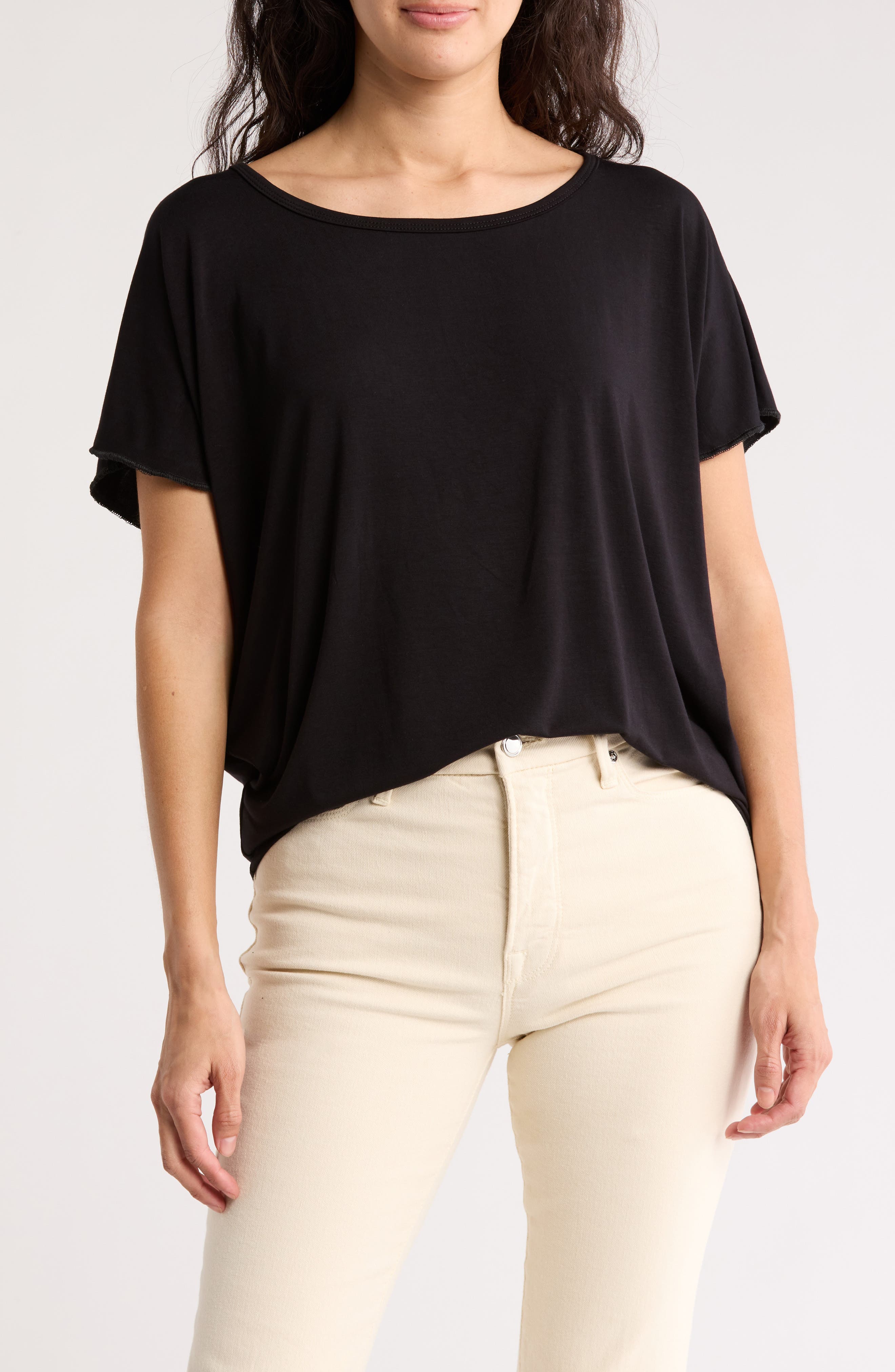 GO COUTURE Cap Sleeve T-Shirt