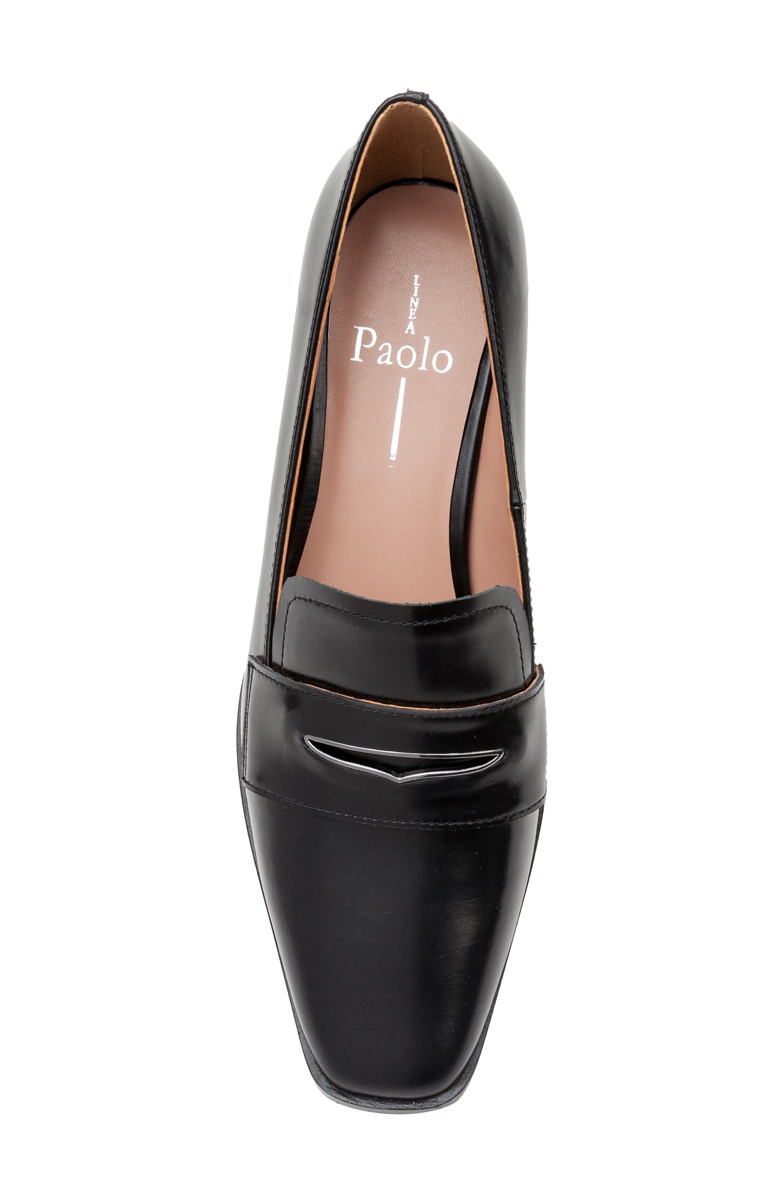 Linea Paolo Miramar Penny Loafer Pump, Alternate, color, Black