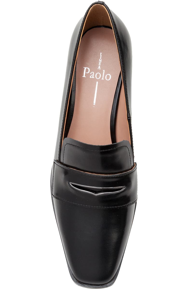 Linea Paolo Miramar Penny Loafer Pump, Alternate, color, Black