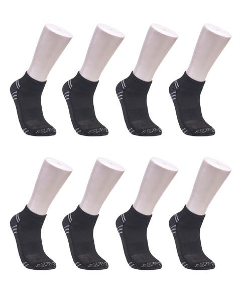 Athletic Half Cushion Quarter Sock 8-Pack