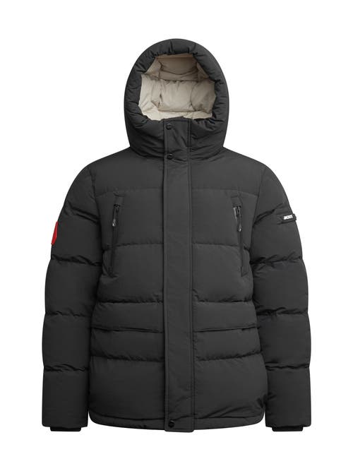 Jack1t Ez Frontier Prime Hooded Puffer Coat In Black