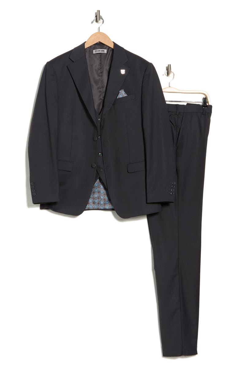 ZEGARIE Charcoal Mélange 3-Piece Suit, Alternate, color, Charcoal