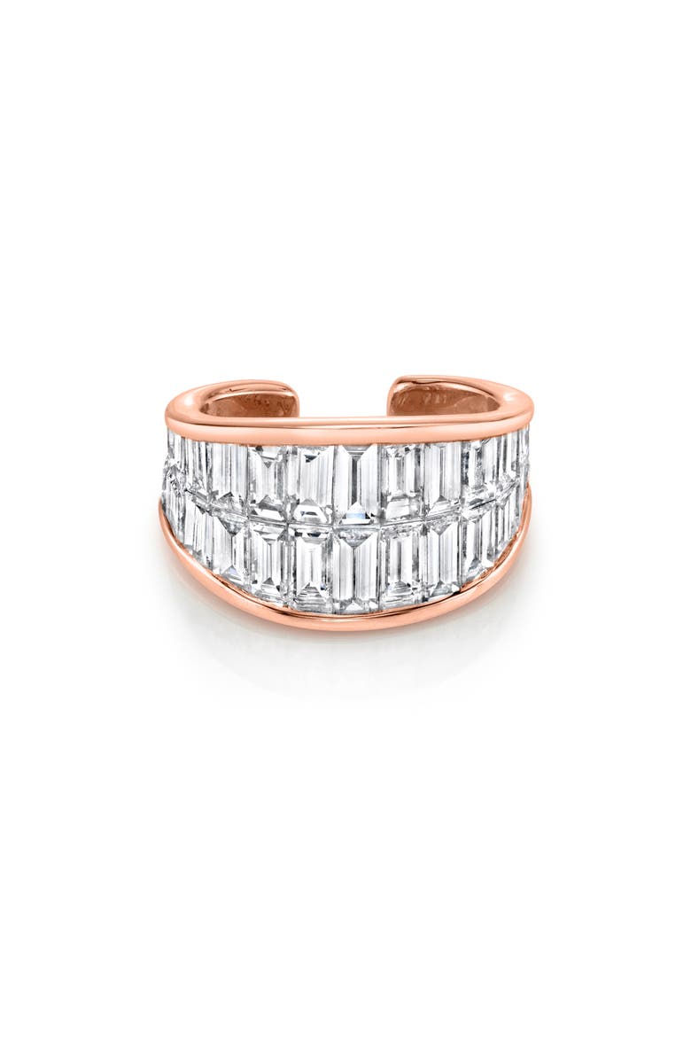 Galaxy 18k Rose Gold Diamond Ear Cuff, Main, color, 18K ROSE GOLD