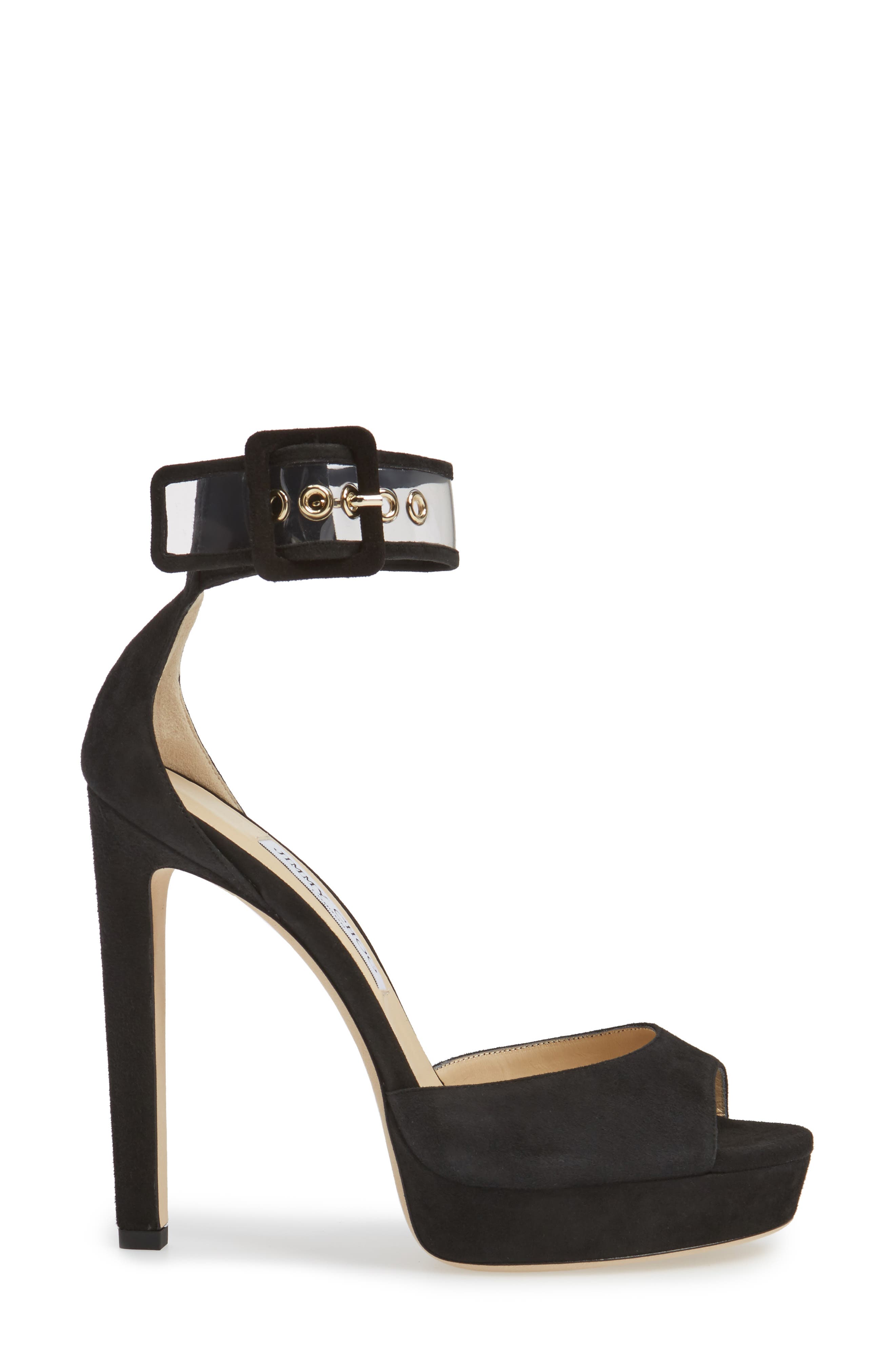Jimmy Choo Mayner Ankle Cuff Platform Sandal, Alternate, color, 
