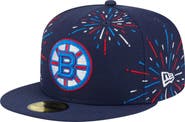 New Era Men's New Era Navy Boston Bruins Americana Fireworks 59FIFTY Fitted Hat