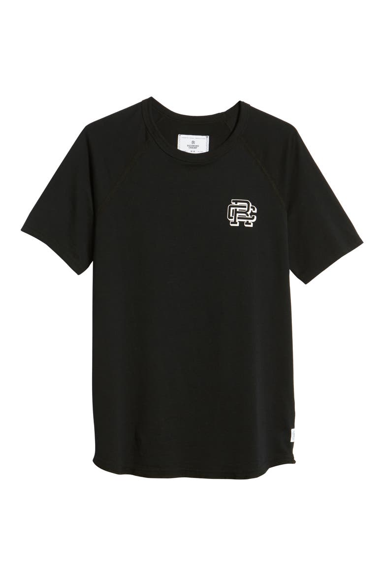 Logo Crewneck T-Shirt, Alternate, color, BLACK