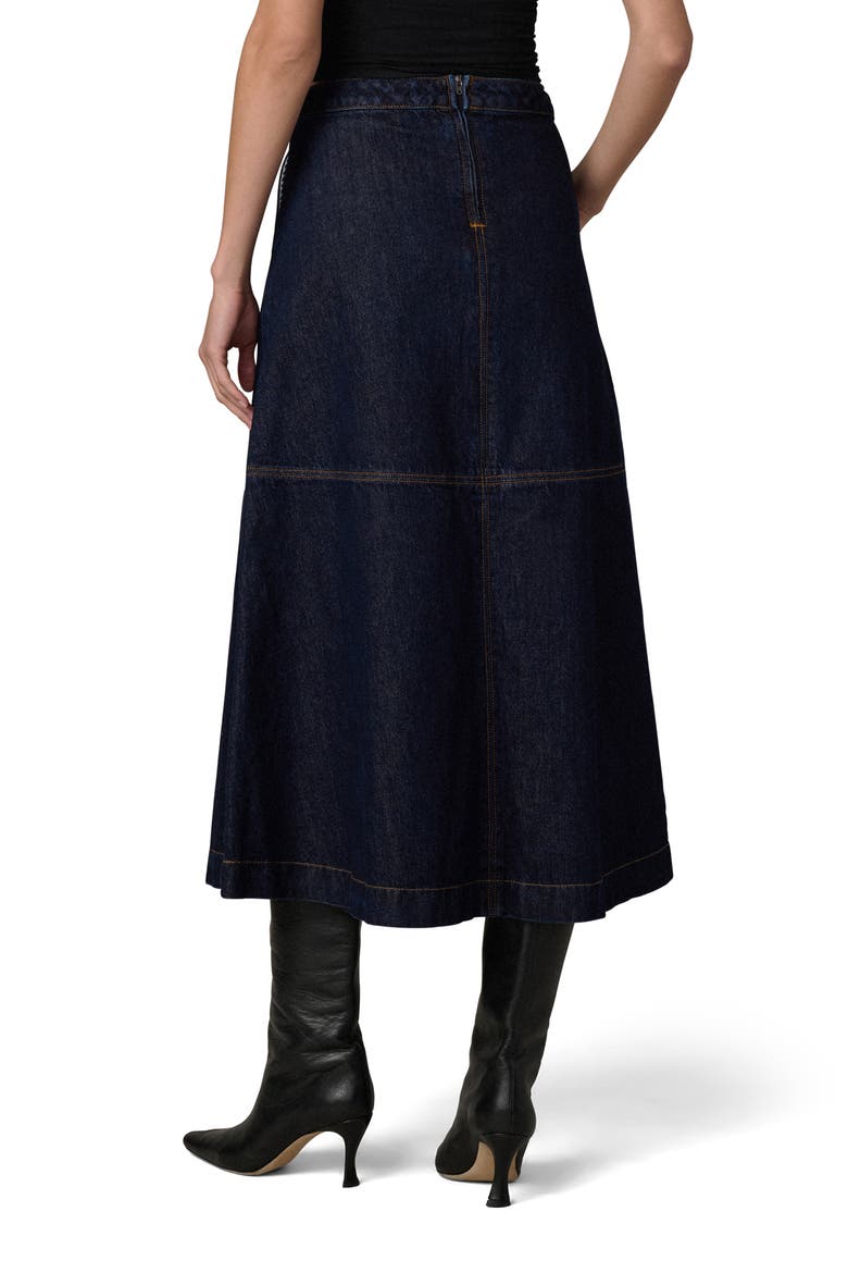 The Tavi Denim Midi Skirt, Alternate, color, EMINENT
