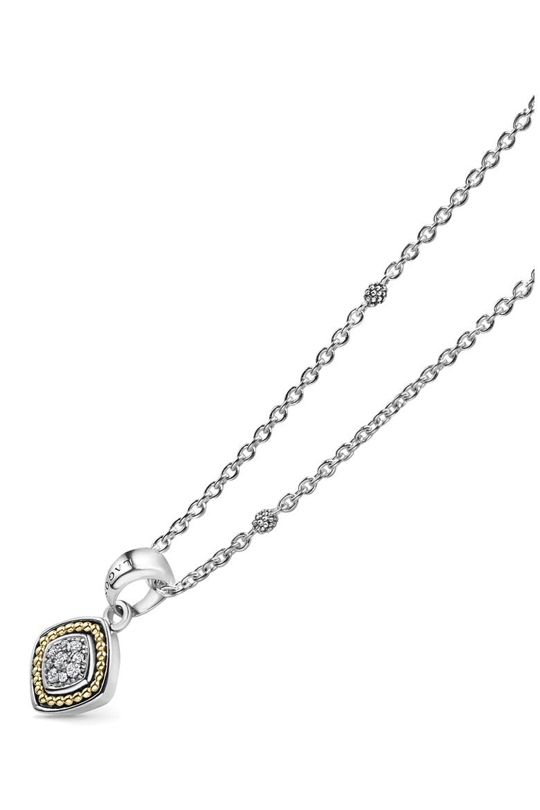 Rittenhouse Diamond Pavé Pendant Necklace , Alternate, color, SILVER