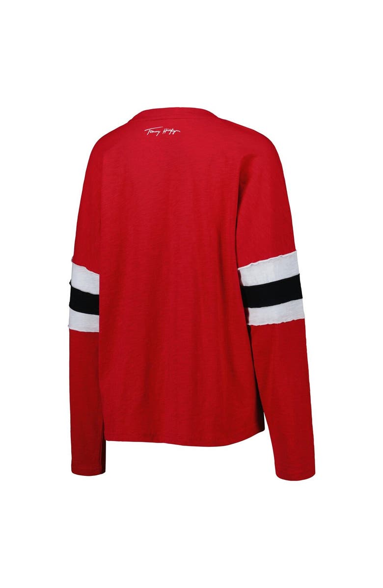 Tommy Hilfiger Women's Tommy Hilfiger Red Tampa Bay Buccaneers Justine Long Sleeve Tunic T-Shirt, Alternate, color, 