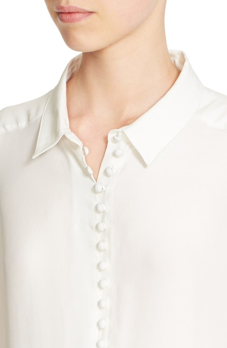 FRAME Long Sleeve Silk Blouse, Alternate, color, 