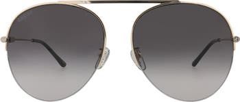 61mm Aviator Sunglasses
