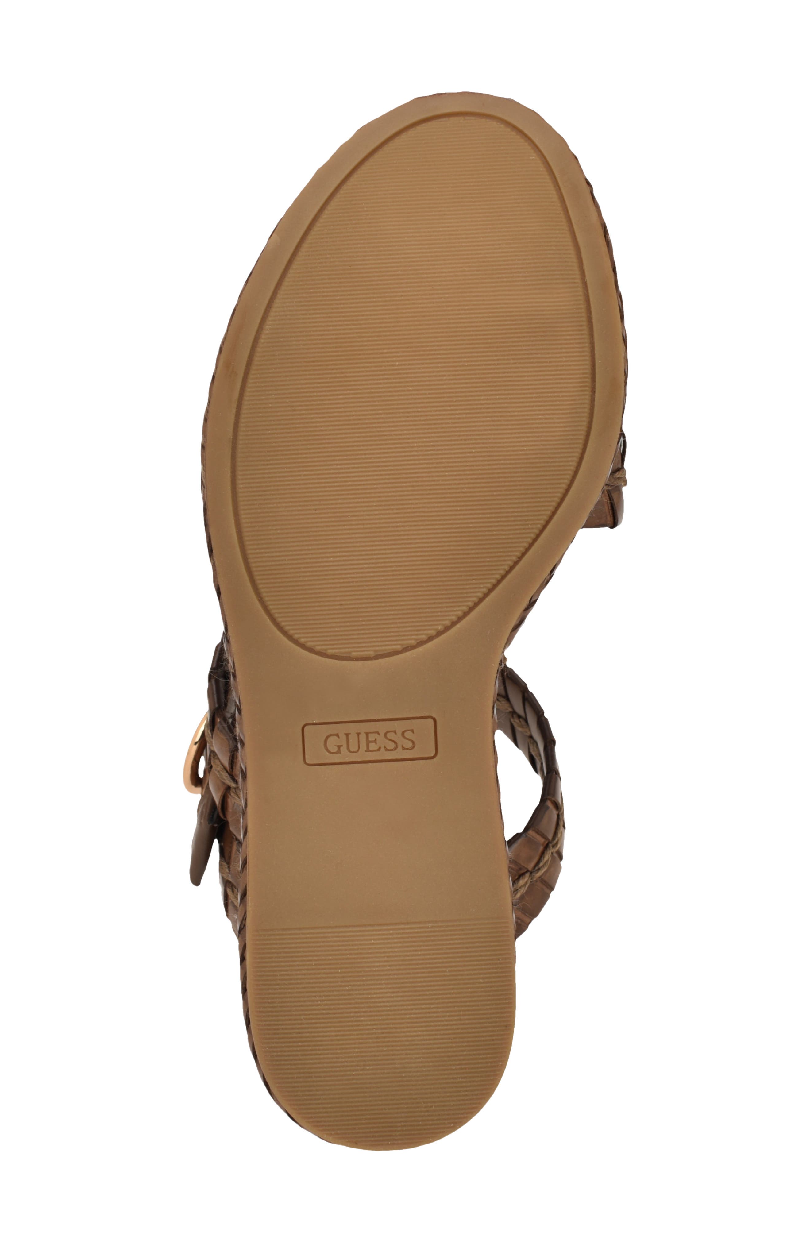 Evana Platform Wedge Sandal, Alternate, color, DARK BROWN 200