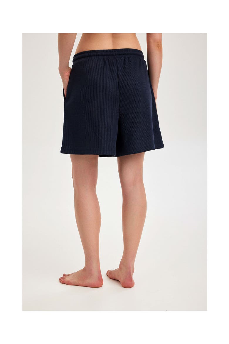 Summer Lounge Waffle Shorts, Alternate, color, Navy