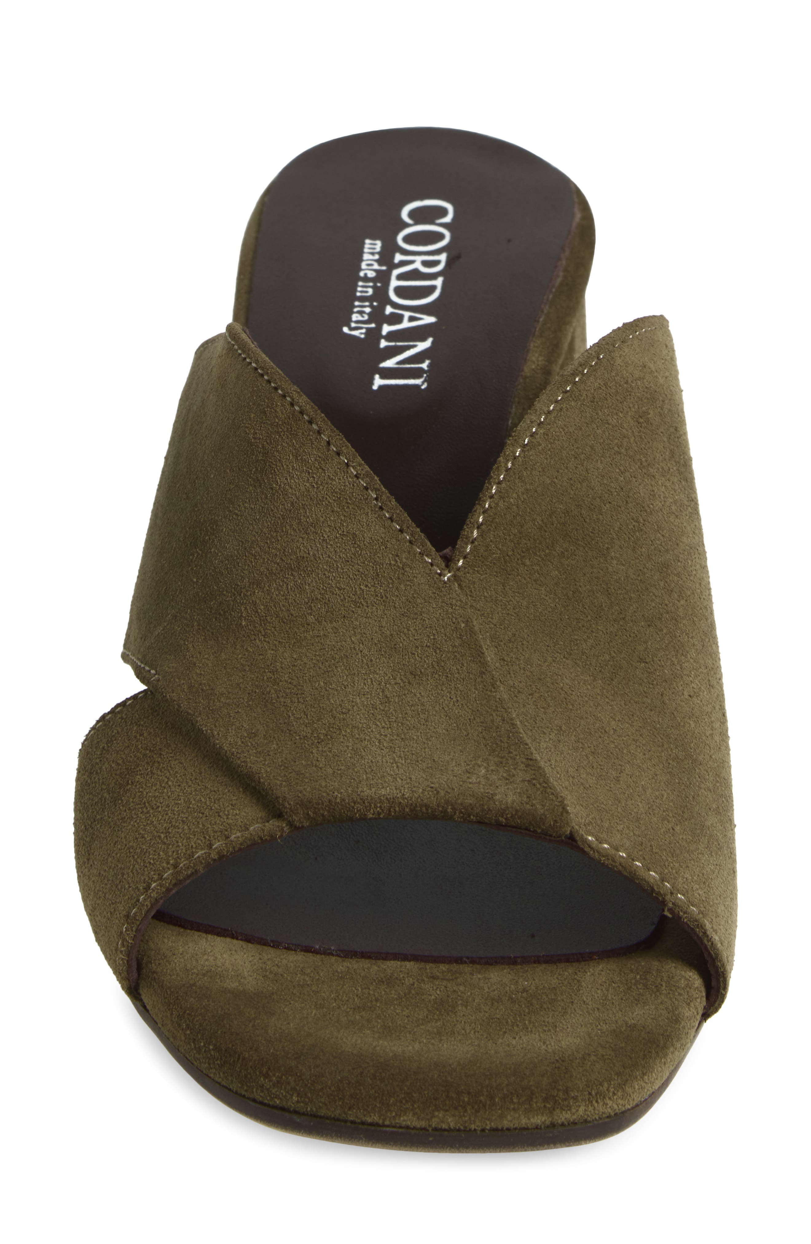 Ilene Slide Sandal, Alternate, color, MILITARY SUEDE