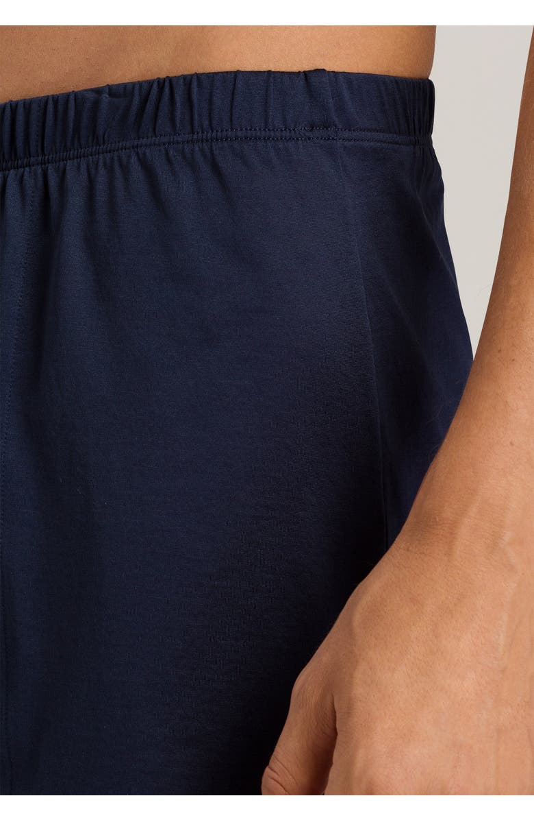 Hanro Cotton Sporty Button Fly Cotton Boxer, Alternate, color, Midnight Navy