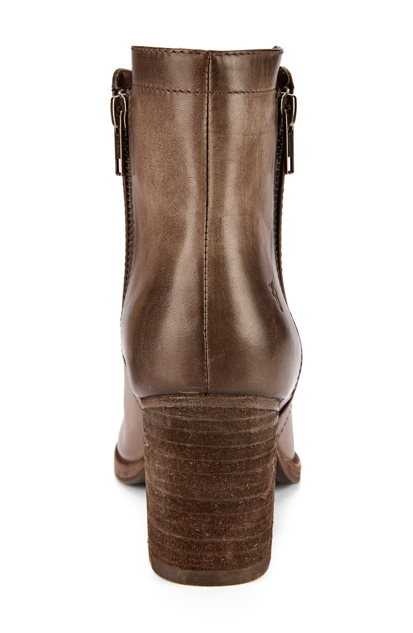 Addie Double Zip Bootie, Alternate, color, STONE