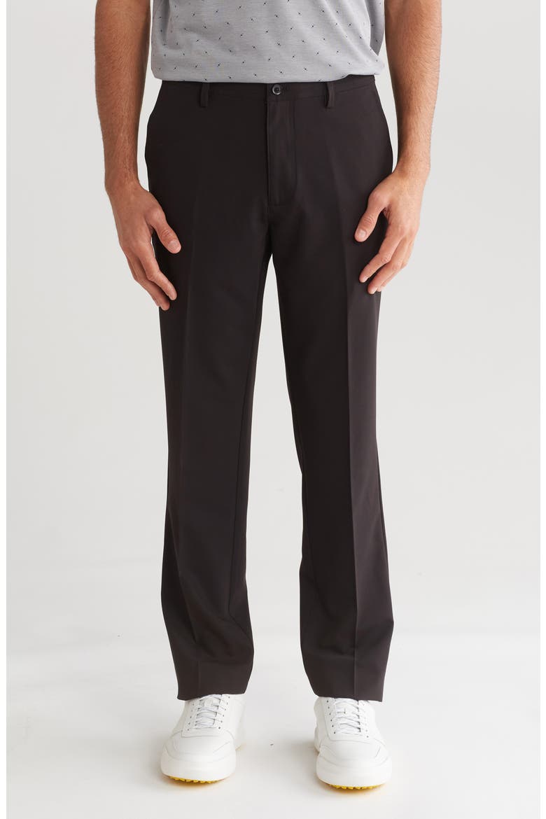 Flat Front Pants, Main, color, BLACK