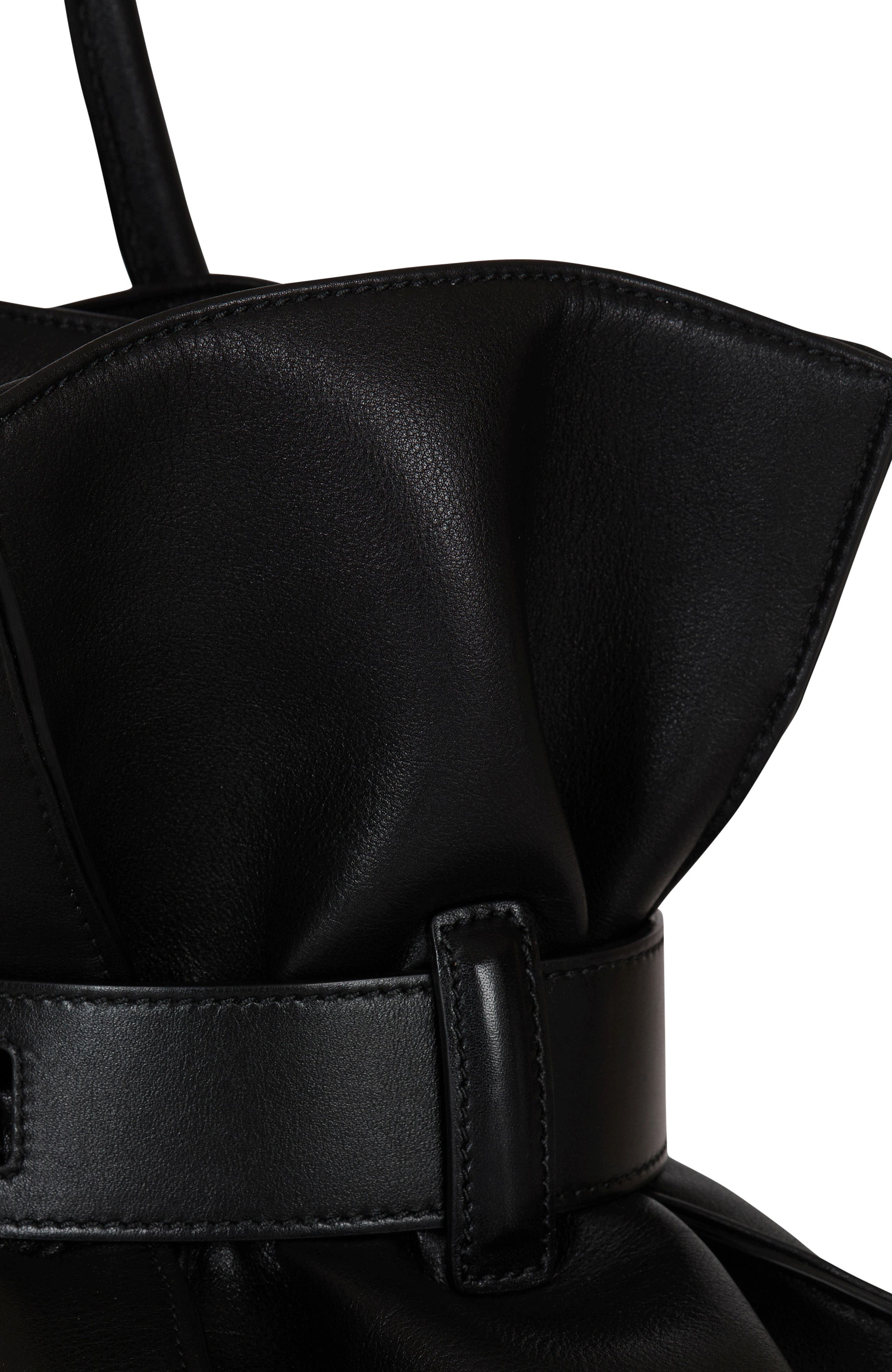 Balmain Large calfskin Anthem bag, Alternate, color, Black