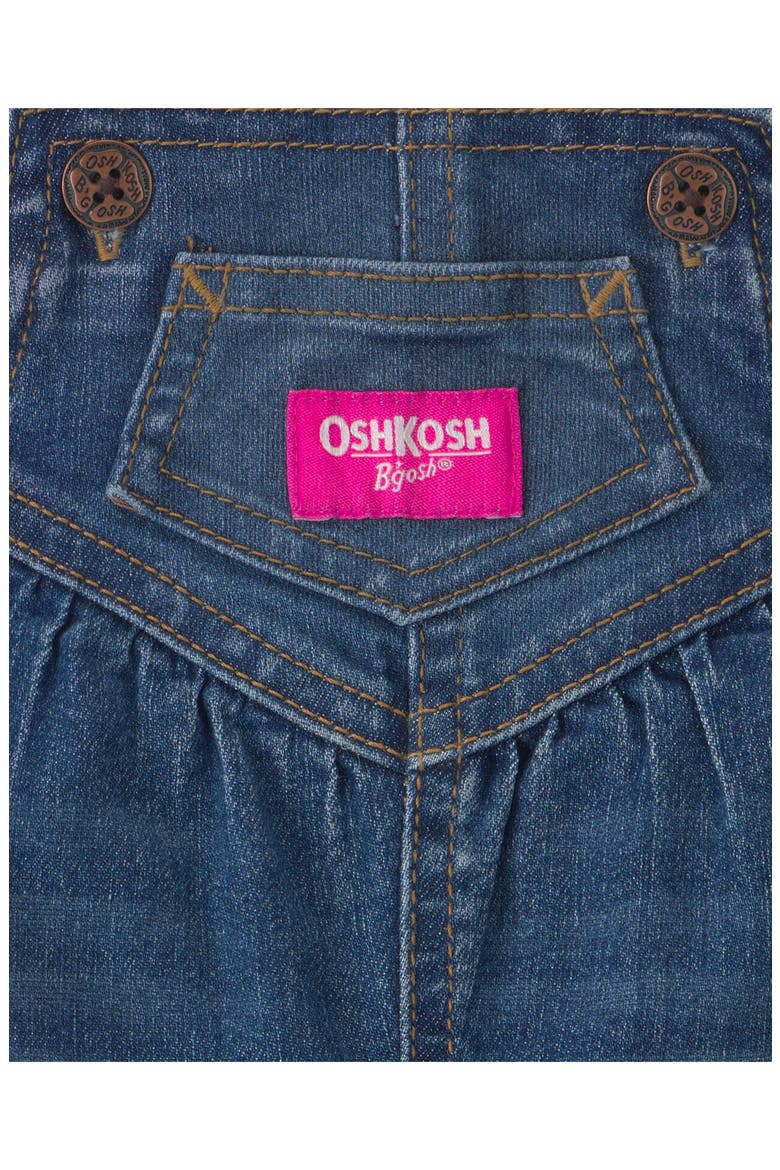 Kids' Denim Overalls, Alternate, color, DENIM OVERALL