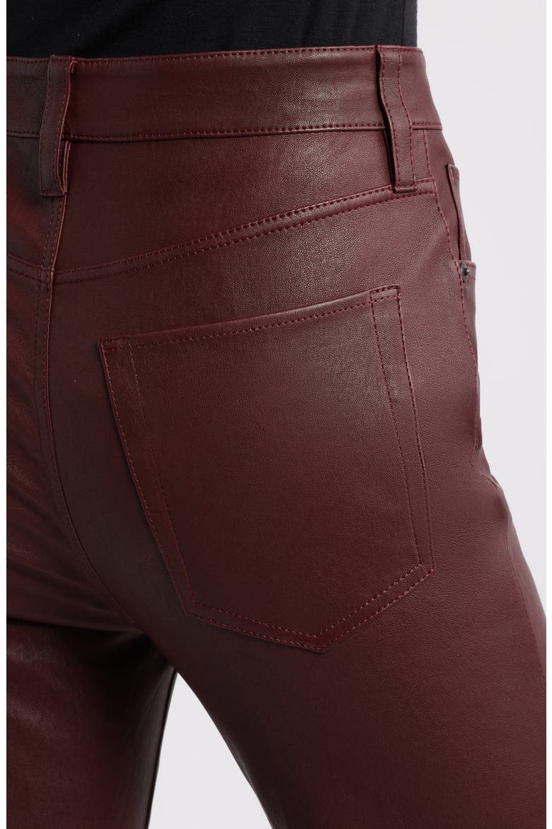 The Leather Reboot Crop Pants, Alternate, color, OXBLOOD
