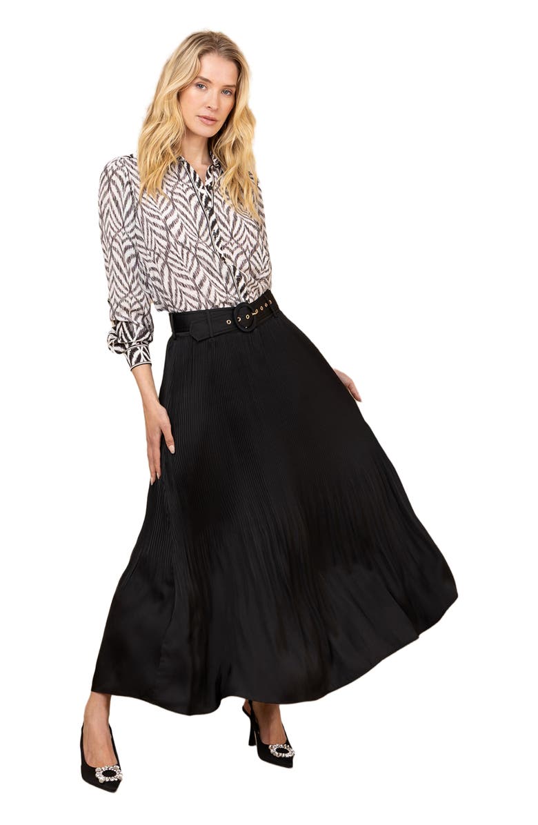 Hale Bob Ayleen Charmeuse Skirt, Alternate, color, 