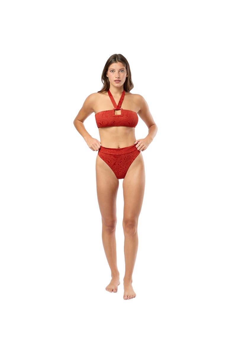 Onia Ivy Bikini Bottom, Main, color, Dark Red