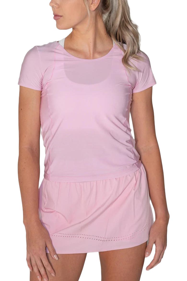 Bounce-It  Pickleball Short Sleeve, Alternate, color, Pink Orchid
