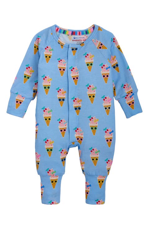 Print Convertible Magnetic Footie (Baby)