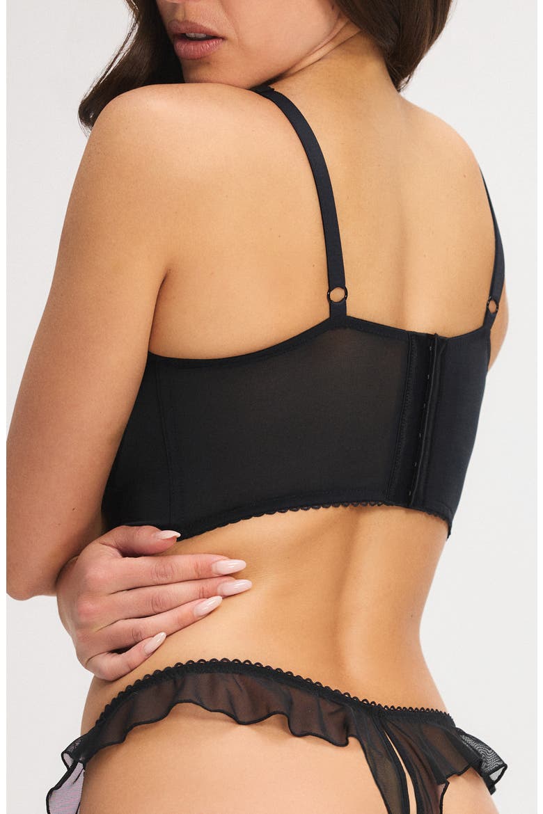 Sweet Fetish Underwire Bustier(Regular & Plus), Alternate, color, BLACK CAVIAR