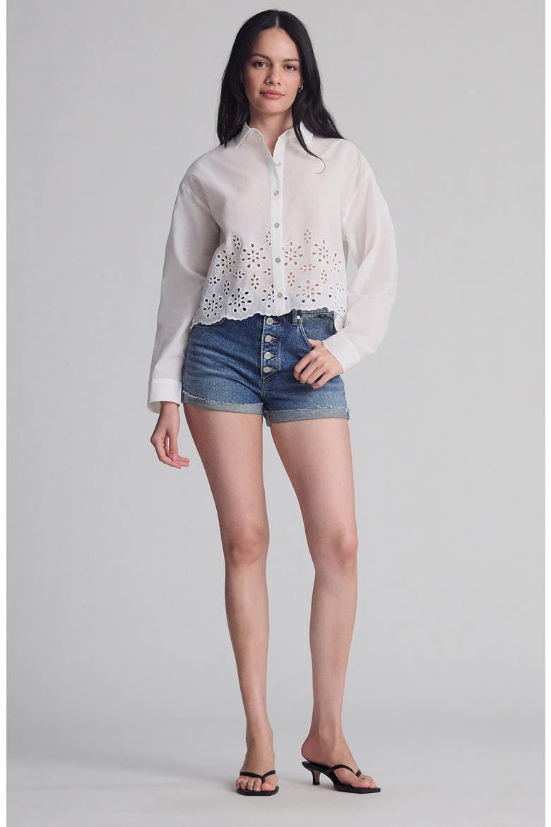 Fiora '90s Cuffed Denim Shorts, Alternate, color, SHADED BRUSHED 90S