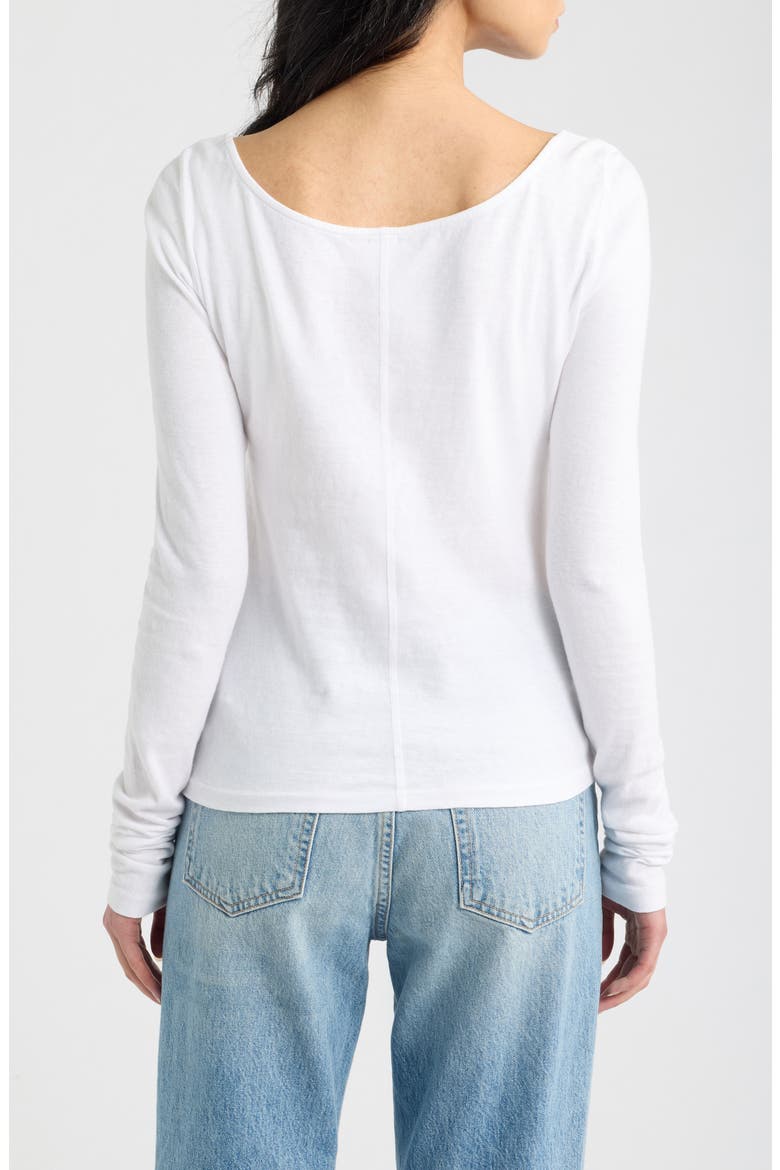 Monroe Long Sleeve T-Shirt, Alternate, color, OPTIC WHITE