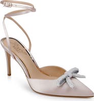 Jewel Badgley Mischka Kynlee Ankle Strap Pointed Toe Pump