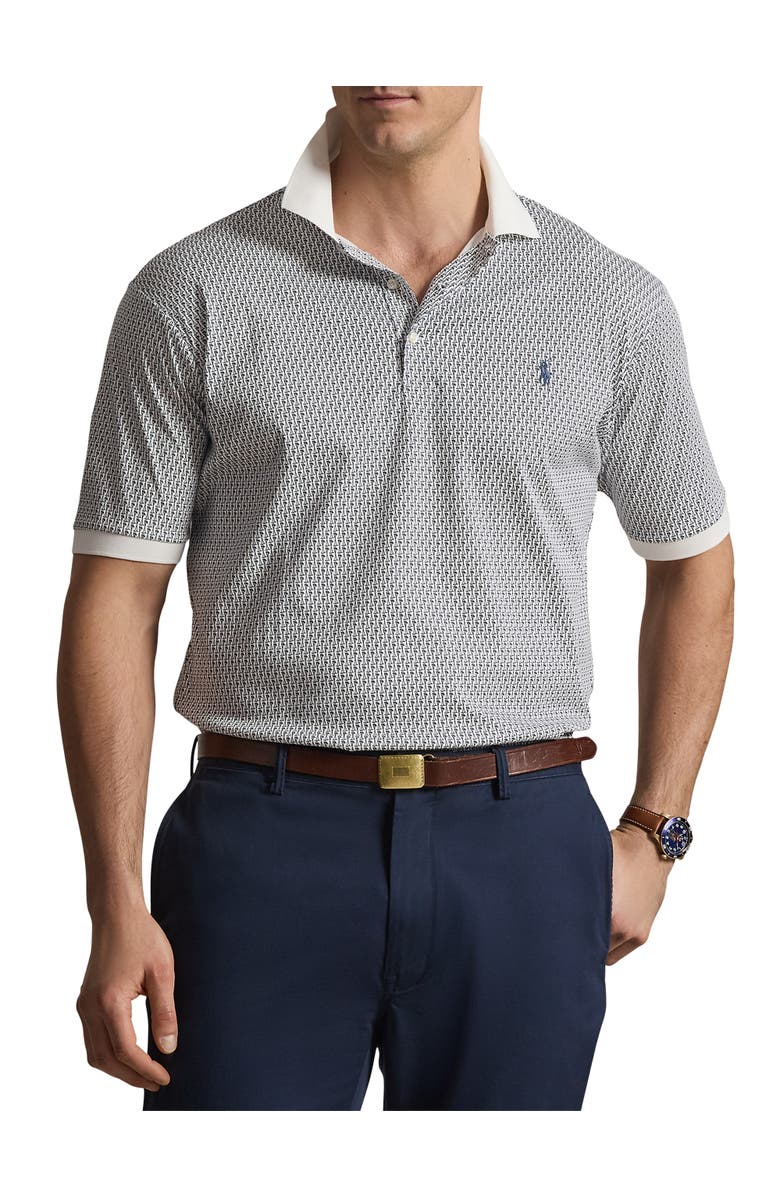 Polo Ralph Lauren Big & Tall Soft Touch Mini Mallets Polo Shirt, Main, color, White