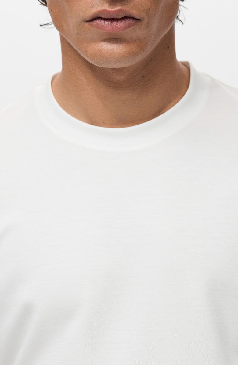 MANGO Lyocell Blend T-Shirt, Alternate, color, White