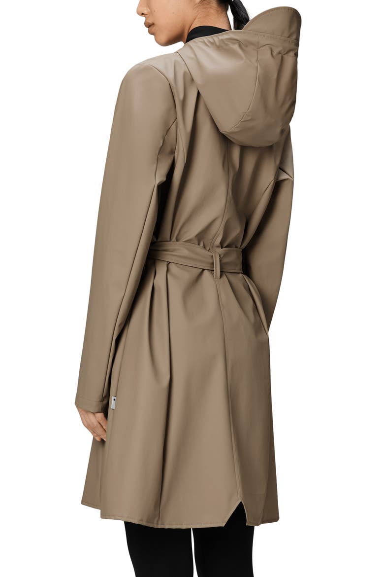 Curve Waterproof Belted Jacket, Alternate, color, BEIGE