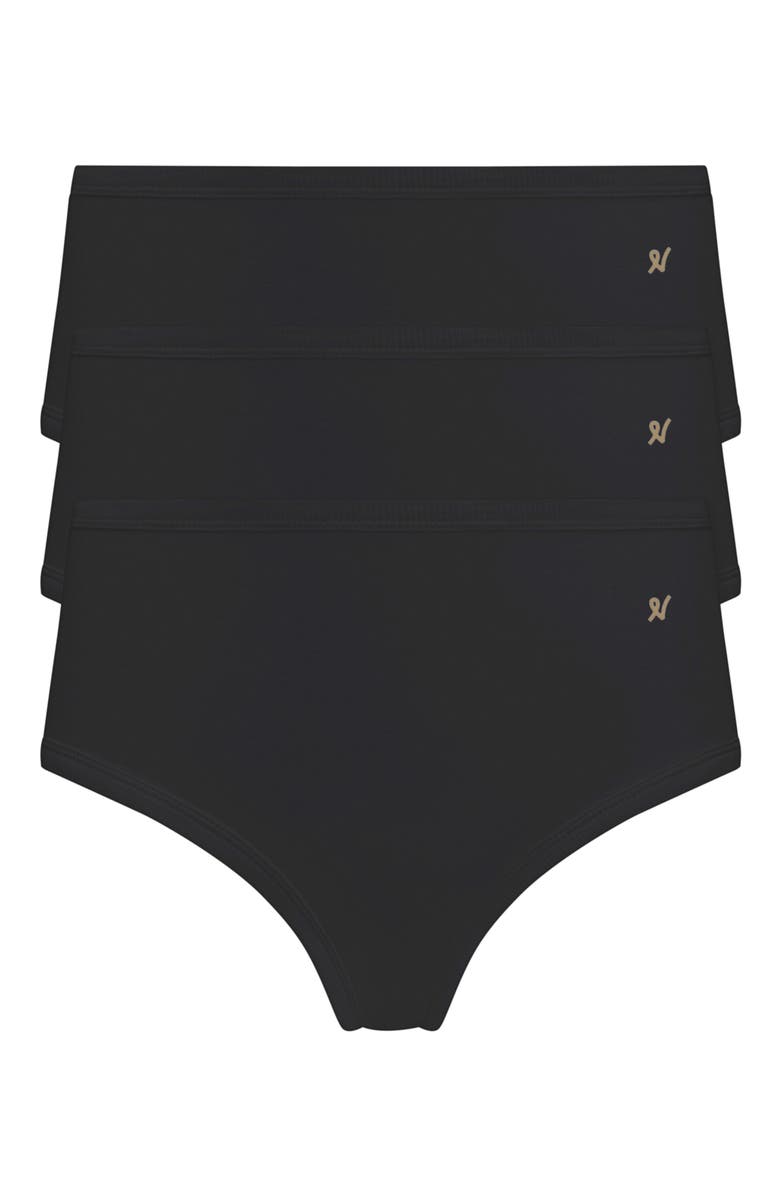 Nudea The Organic Cotton Midi Brief 3 Pack, Alternate, color,