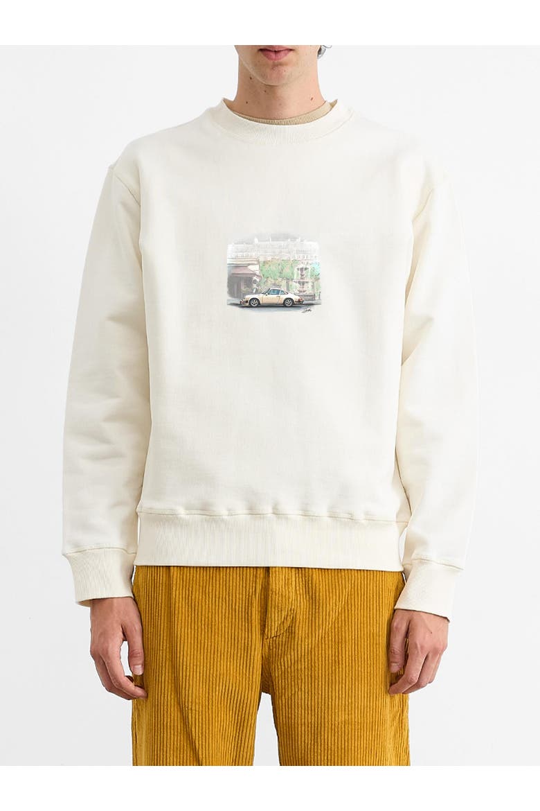 Chasing Classics Printed Sweatshirt, Alternate, color, Plain Off White