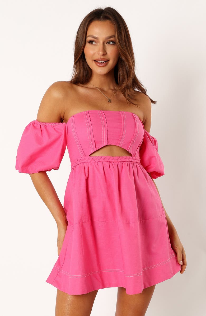 Petal & Pup Aurora Off the Shoulder Minidress, Alternate, color, 