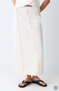 MANGO TEEN Fray Detail Maxi Skirt