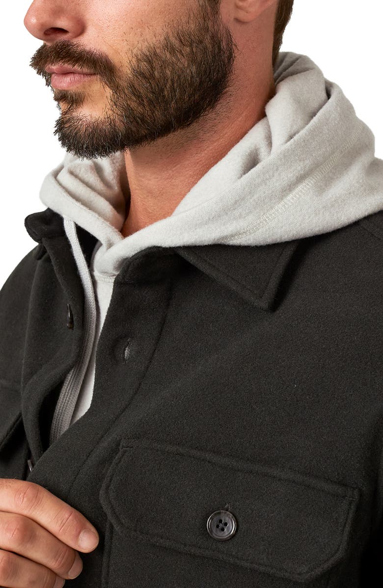 7 Diamonds Generation Brushed Flannel Button-Up Shirt Jacket, Alternate, color, Olive