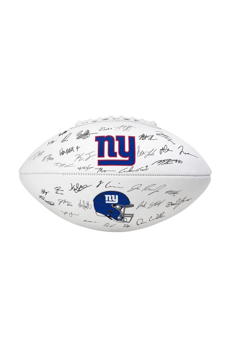 LOGO BRANDS New York Giants Signature Football, Main, color, Royal