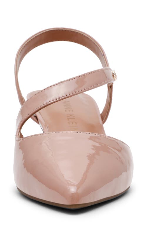 Anne Klein Iman Pointed Toe Slingback Pump In Pink
