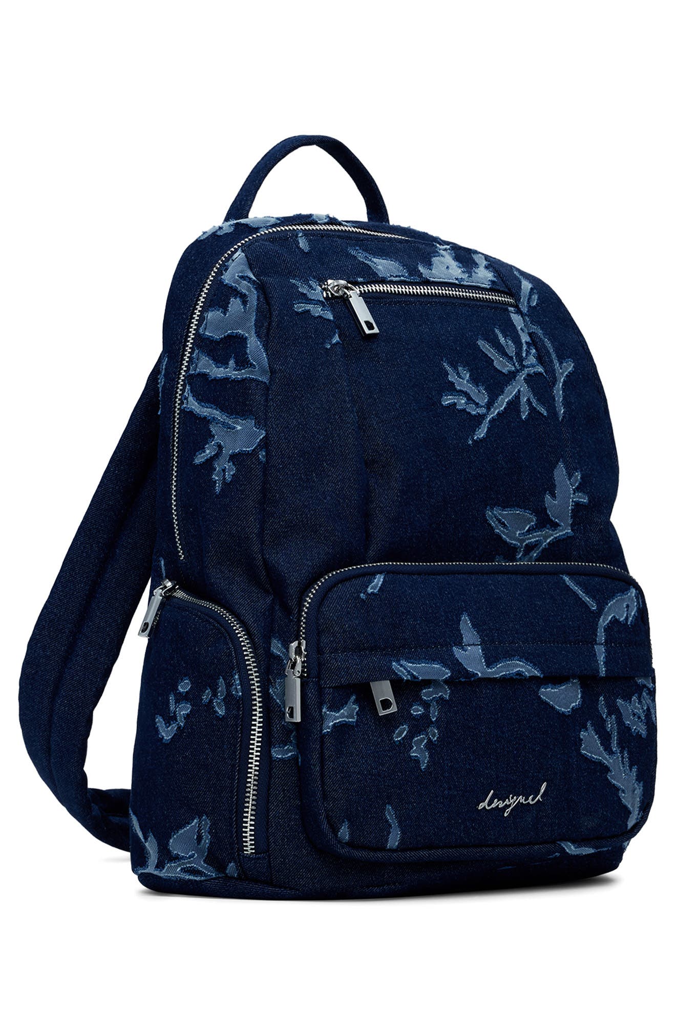 Desigual Denim Mini Backpack, Alternate, color, Light Blue