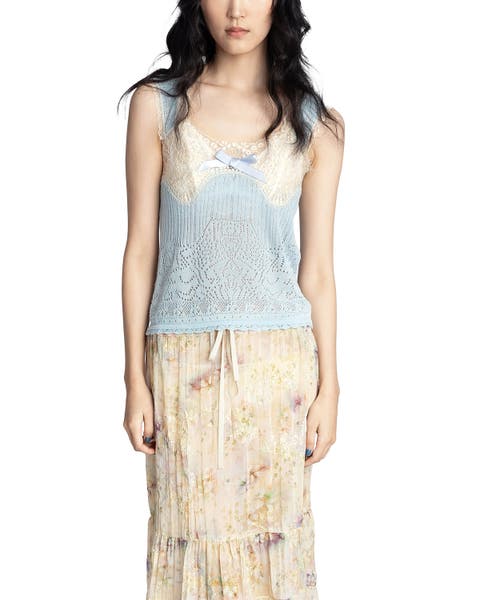 Lingerie Lace Knit Camisole