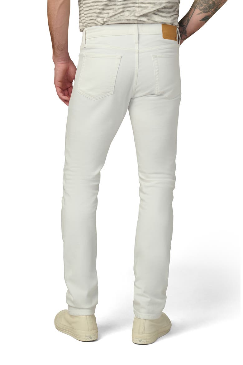The Asher Slim Fit Twill Pants, Alternate, color, CLEAN WHITE