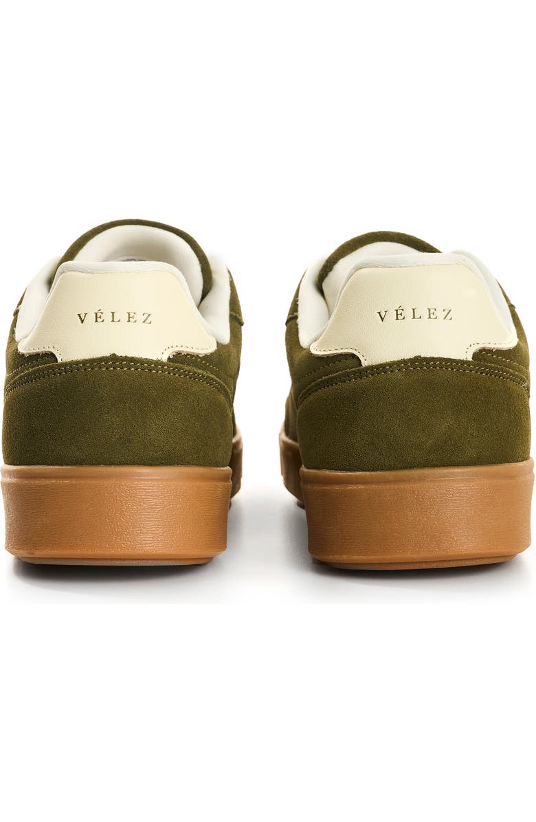 Velez Ground 2 Suede Leather Sneakers, Alternate, color, Green