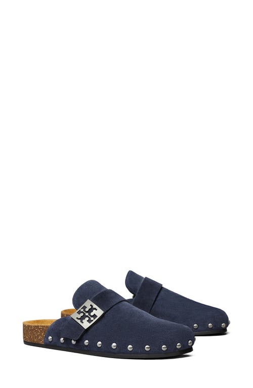 Tory Burch Mellow Stud Mule In Blue