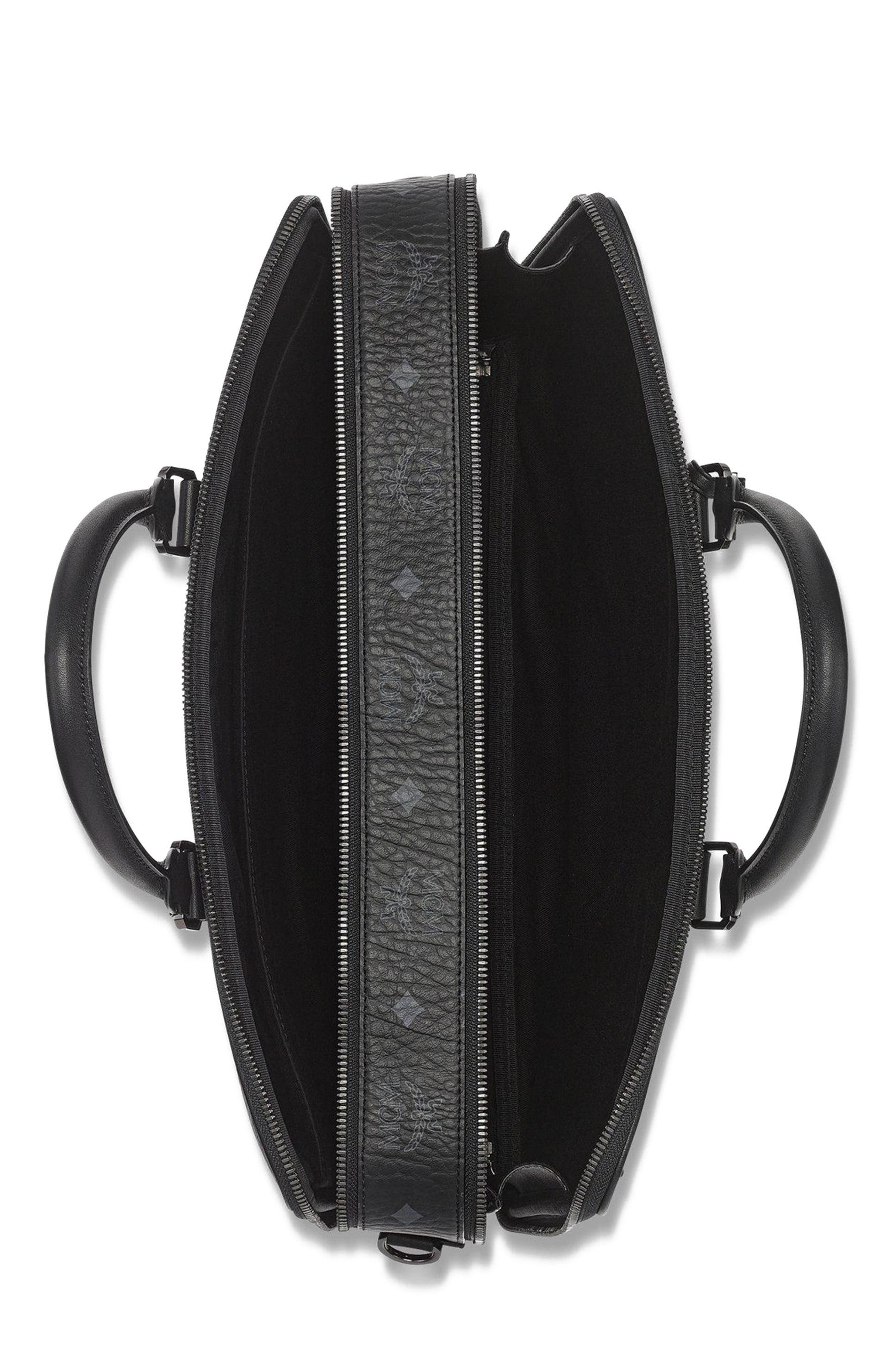 Klassik Briefcase in Visetos, Alternate, color, Black